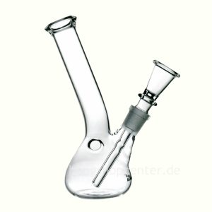 Kompakte Mini Glas Bong 15cm für unterwegs